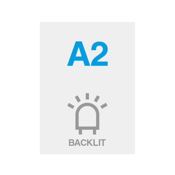 Tlač na plagátovú fóliu presvetlenú A2 275g/m² satinovaný povrch
