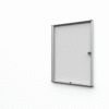Interiérová vitrína Economy 2xA4 - plechová zadná stena, čierna - 30